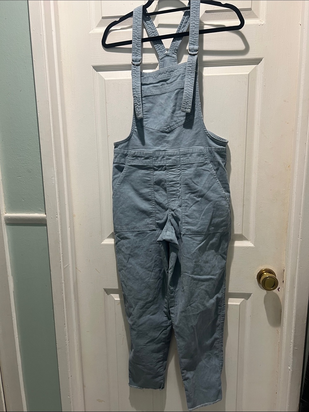 aerie Light Blue Denim Overalls Jumpsuit
